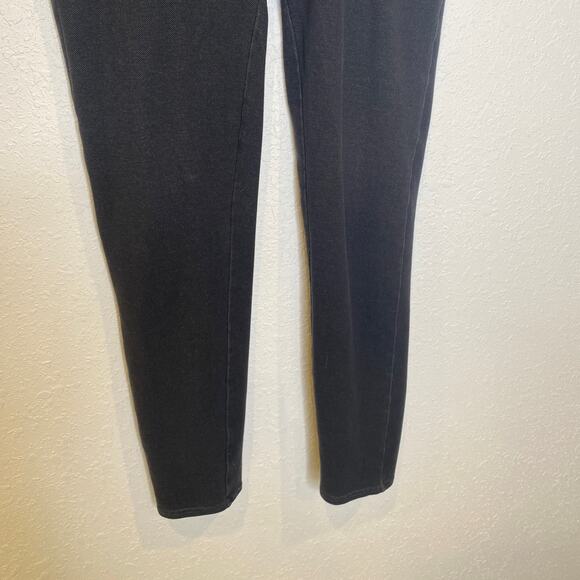 Spanx Black Gray Jeggings EUC Sz 1X Stretchy High Rise Cotton Polyester - Picture 3 of 15